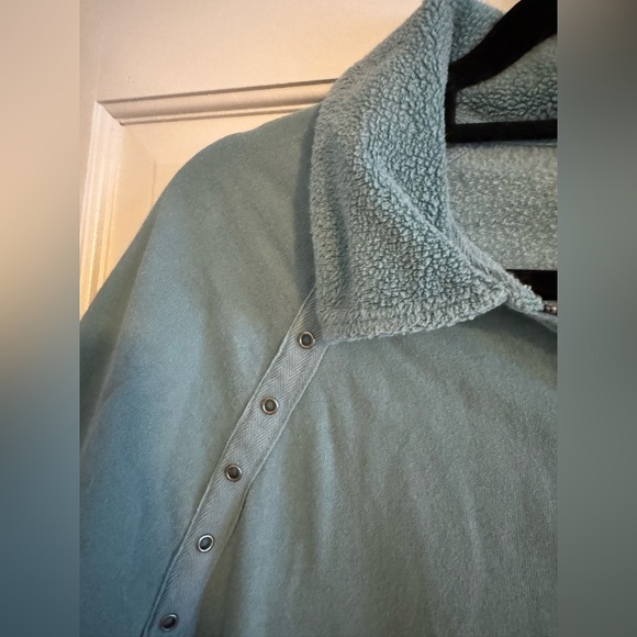 VTG Hot Cotton Marc Ware Women Lounge Set Sweatshirt Sweats Zip Blue 1X EUC - Picture 4 of 11